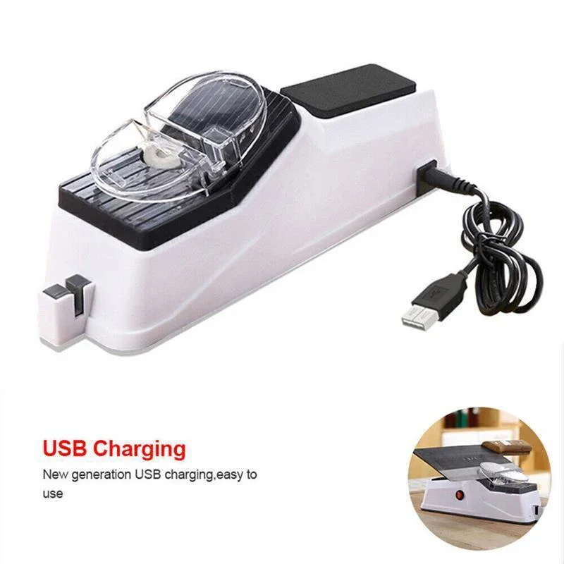 Electric Sharpener Kitchen Knife Sharpening Kitchen Sharpening Stone Grinder Home Sharpener Portable Sharpener for Kitchen Knife
