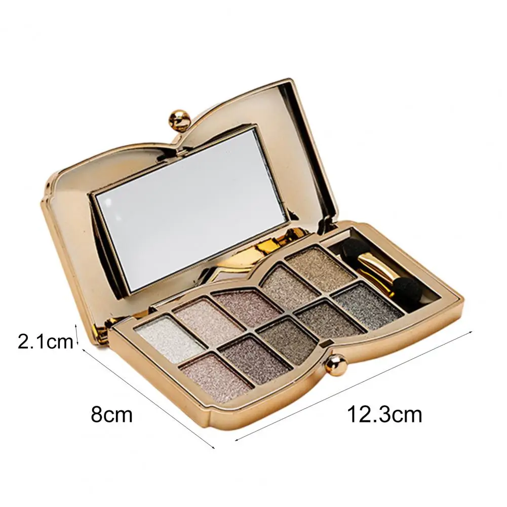 11g Eyeshadow Palette Shining Waterproof Glitter Long-lasting Eye Makeup Tools 10 Colors Women Cosmetic Eye Shadow for Party