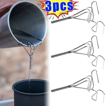 Stainless Steel Camping Bowl Water Guide Frame Lightweight Outdoor Water Cup Guide Frame Easy To Use for Hiking Travel Picnic