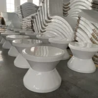 Custom Outdoor Waterproof Fiberglass Frp Swimming Pool Ledge Chaise Lounge Chair in Pool Water Beach Sun Lounger for Pool Side 4