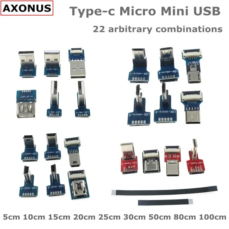 

FFC Мини Micro USB удлинитель Type-C ленточный кабель 90 FPV тонкий плоский мягкий гибкий FPC зарядка FPV Бесщеточный Ручной фотоаппарат