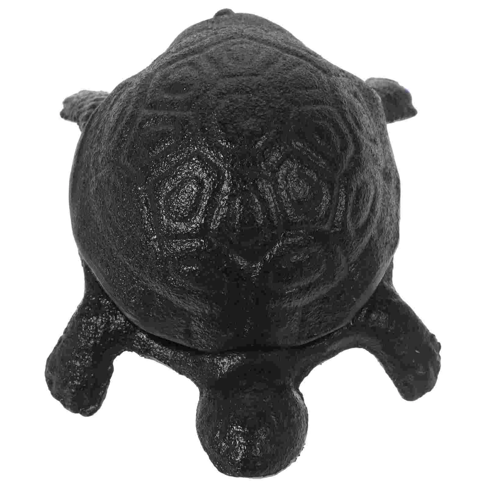 

Keychain Cast Iron Turtle Ornament Simulated Appearance Hider Fake Savers Sea ​​turtle Holder Outdoor Garden