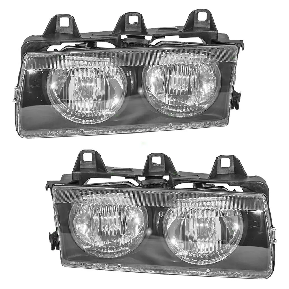 Head Light Headlight For Bmw 3 Series E36 4d 1991 1992 1993 1994 1995 ...