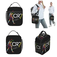 Insulated Lunch Tote Bag Cr7 Ronaldos Signature Merch Football Food Box Multifunction Thermal Cooler Lunch Box for School 2