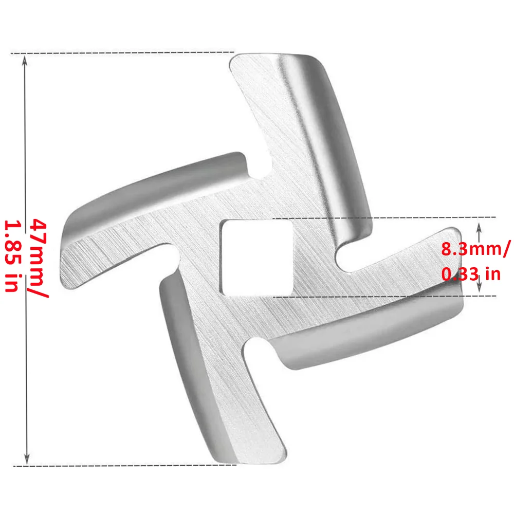 Meat Grinder Blade Stainless Steel Food Grinder Accessories #5 Meat Knife Cutter Compatible for Braun Panasonic electric meat grinder