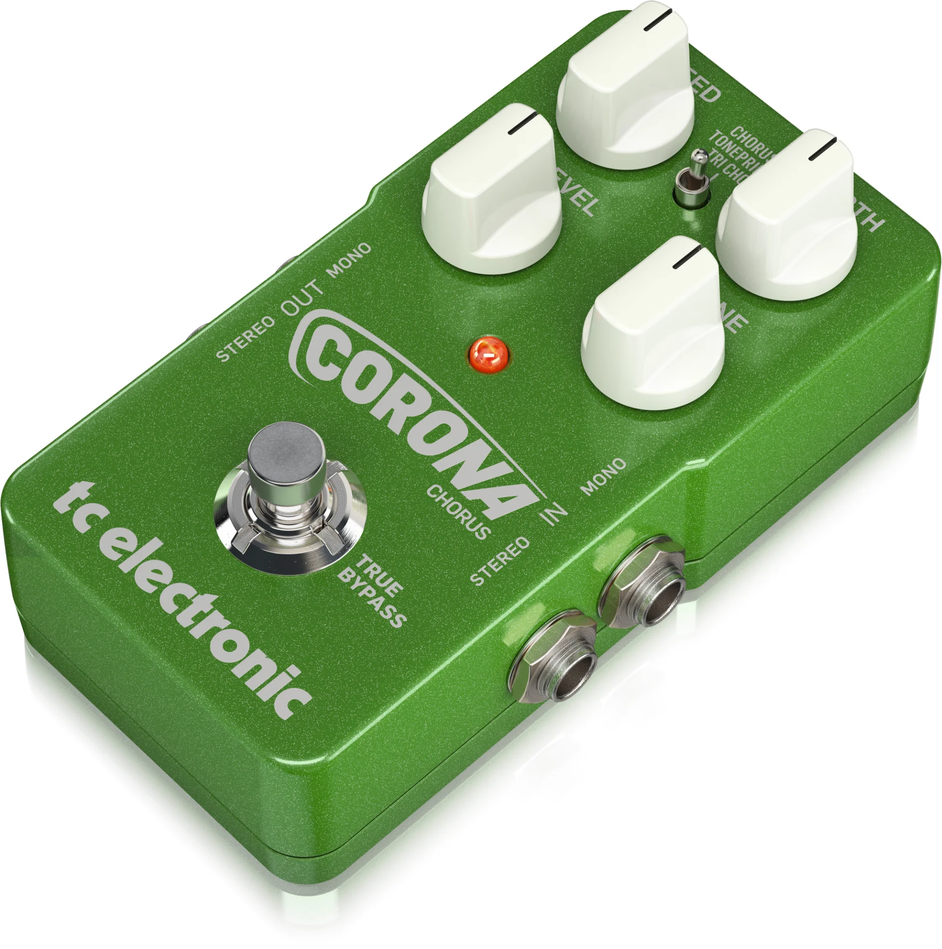 TC Electronic CORONA CHORUS 고품질 톤프린트 지원 코러스 페달(내장 코러스 2개, 톤 조정 컨트롤 포함)