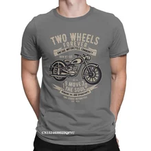 Camiseta de algodón puro para hombre, prenda de vestir, de cuello redondo, estilo Harajuku, regalo para propietario de motocicleta