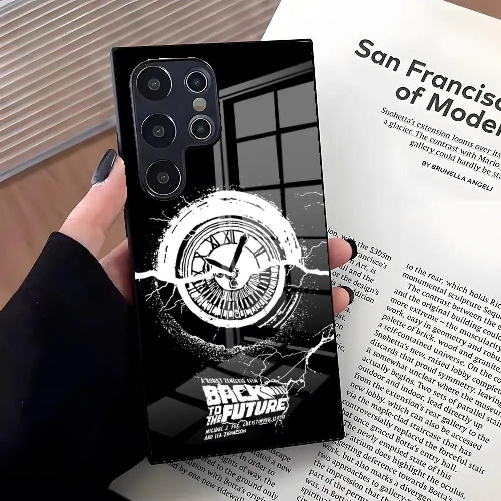Back To The Future Themed Glass Phone Case