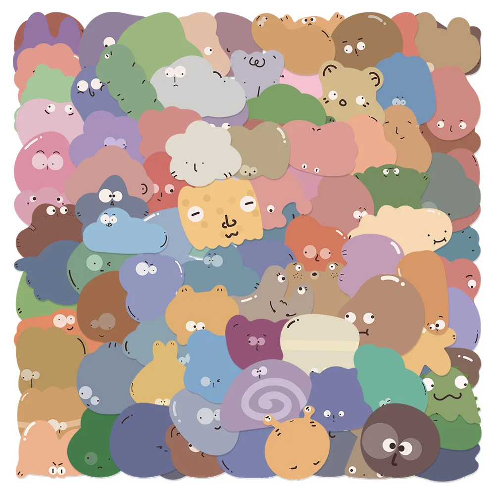 

10/30/50pcs Hand-Painted INS Style Cartoon Stickers Aesthetic Decals DIY Scrapbooking Phone Diary Waterproof Cute Kids Sticker