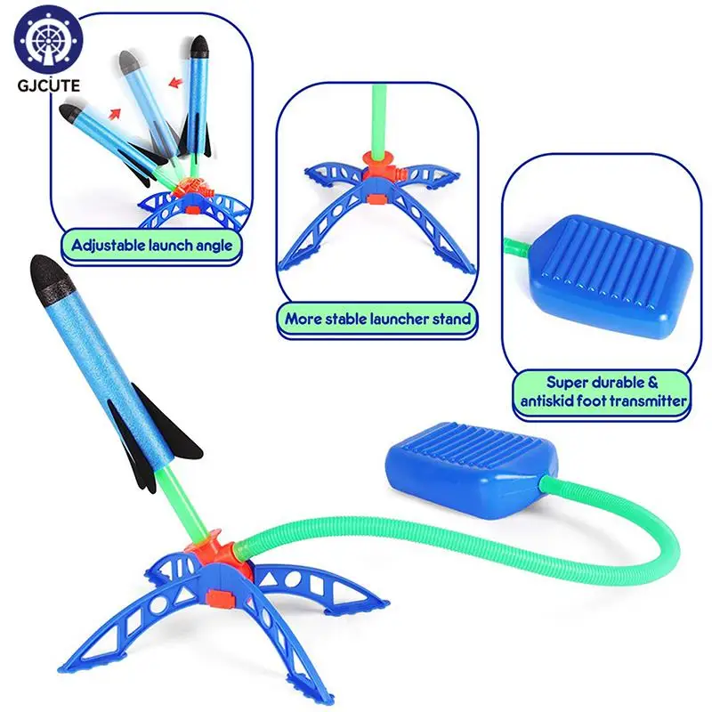 

Kids Air Stomp Rocket Foot Pump Launcher Toys Sport Game Jump Stomp Outdoor Child Play Set Jump Sport Games Toys For Children