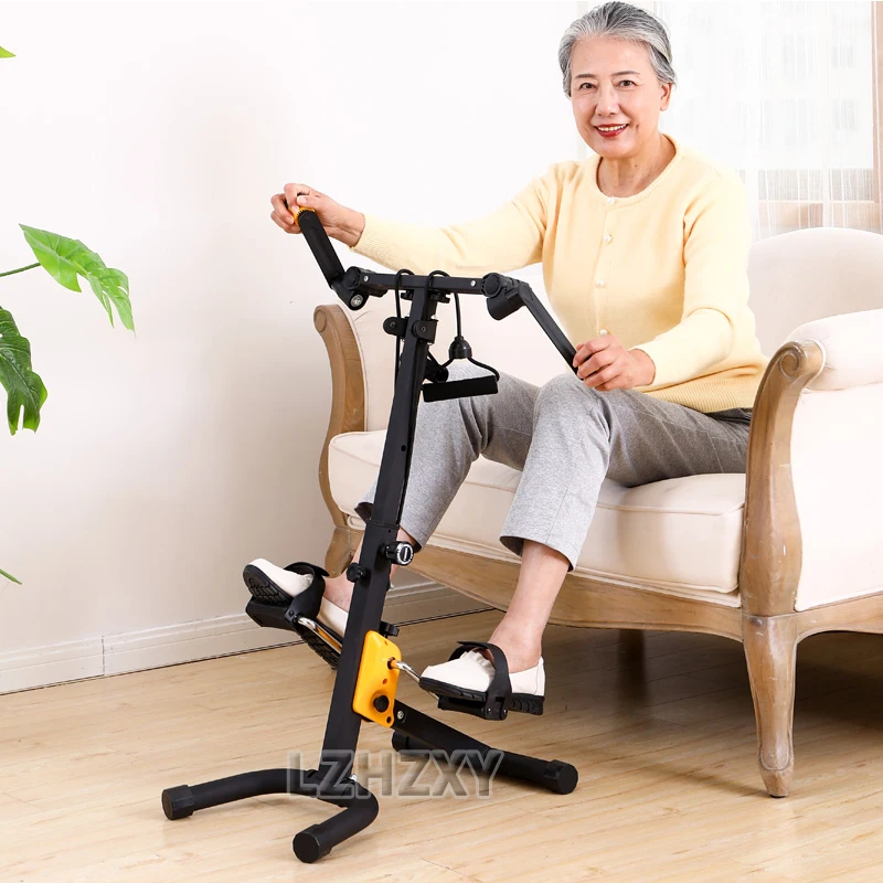 Indoor Mini Fitness Exercise Bike Treadmill Vertical Rehabilitation Bicycle Handrail Cycling Stepper Leg Pedal Trainer indoor exercise bike