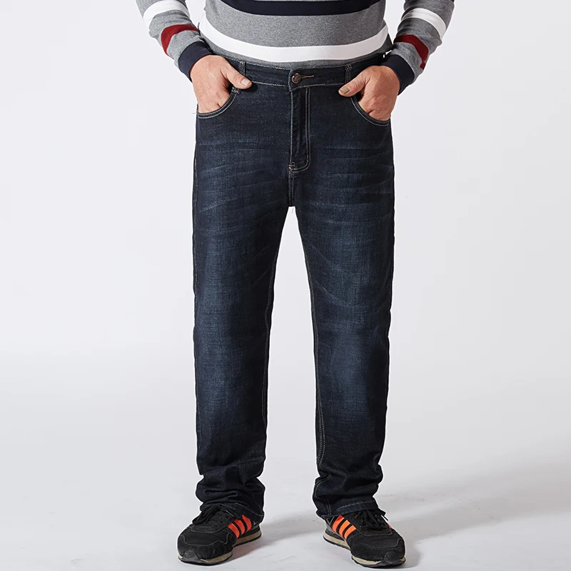 Denim pants denim trousers Plus Size Men's Loose Straight Jeans