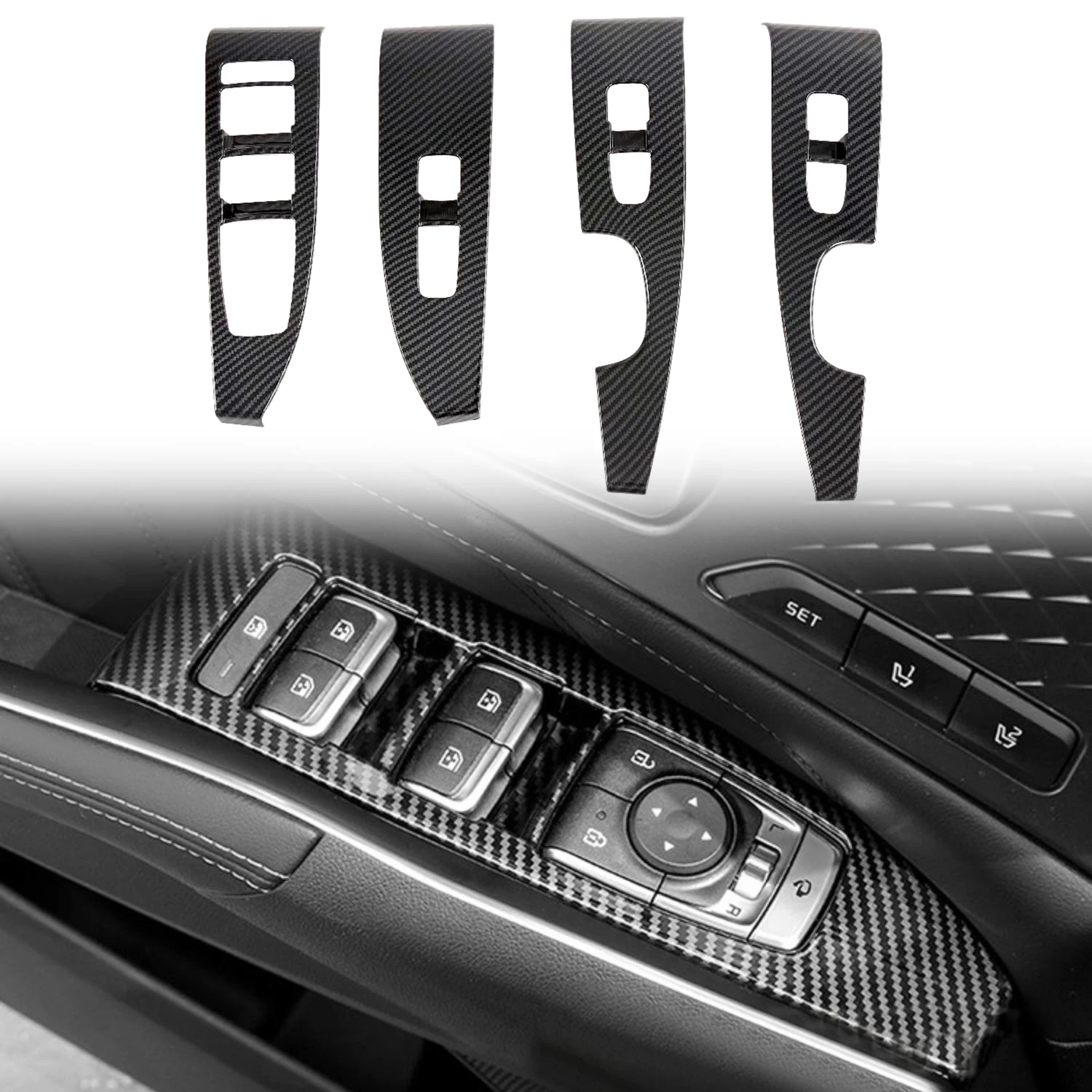 

LHD! 4 шт., автомобильные аксессуары для Kia Sorento MQ4 2021 2022 2023 ABS