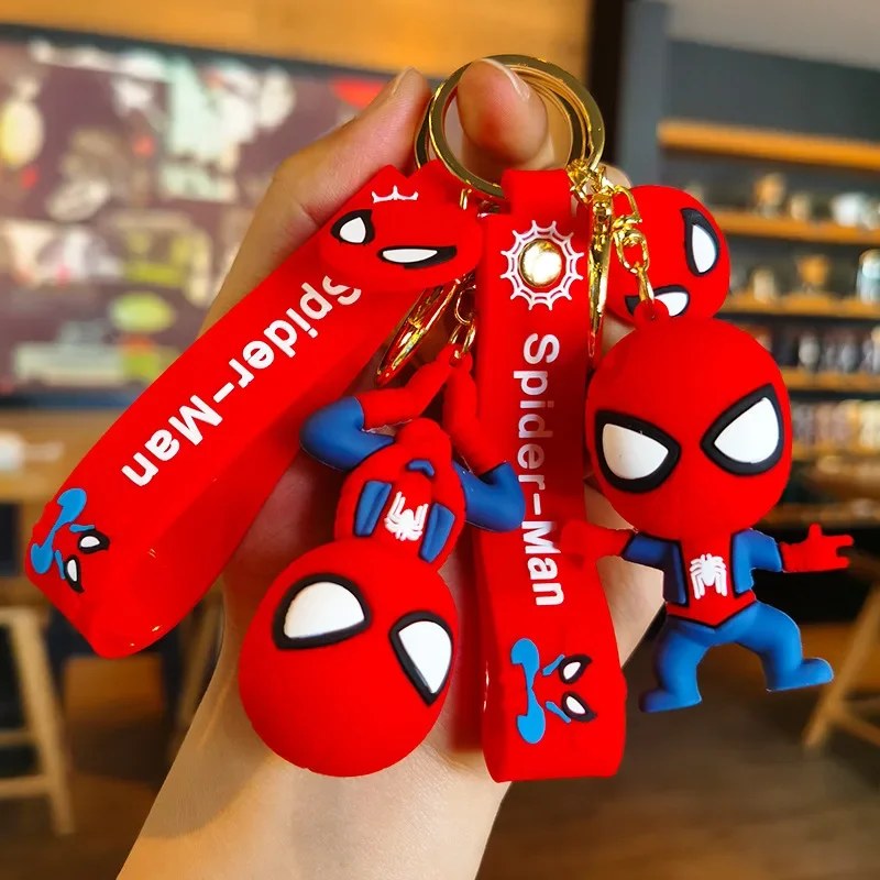 

Disney Marvel Spider-Man Keychain Cartoon Comics Avengers Series Key Ring Pendant Ornaments Jewelry Gifts for Friends