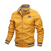 Veste décontractée à col montant pour homme, printemps et automne, pour activités de plein air, coupe-vent, cyclisme, pêche, randonnée, extensible 4