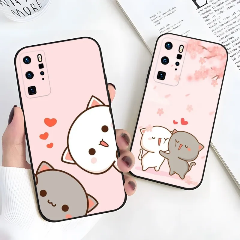 Phone Cases Rubber Peach Case Oppo A16 Cat Case Oppo A57s Rubber