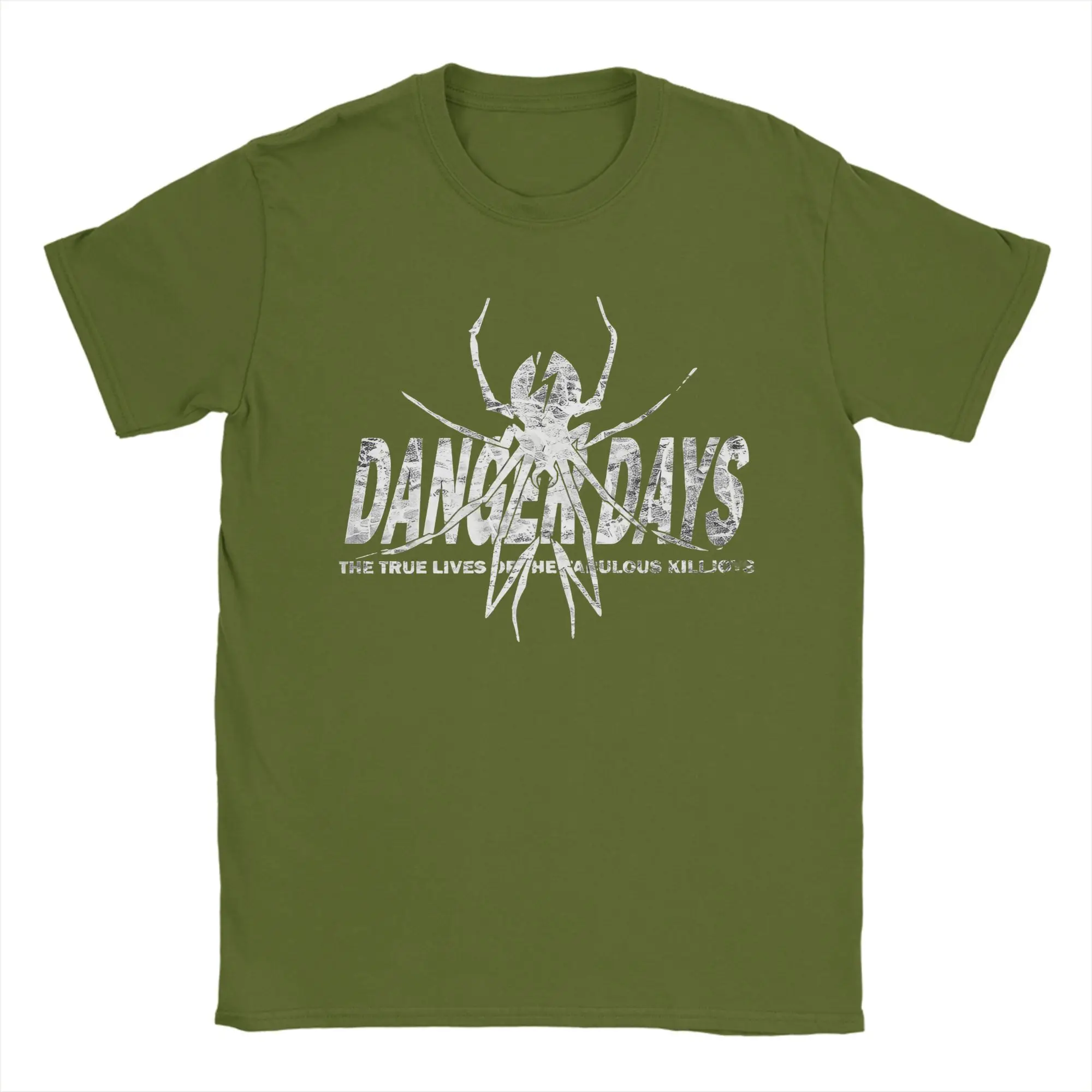 My Chemical Romance Danger Days Spider Graphic Cotton T-Shirt - Men's Casual Hip Hop Tee Shirt