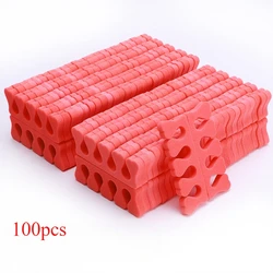 Nail Art Soft Sponge Separators (Red - 100pcs)
