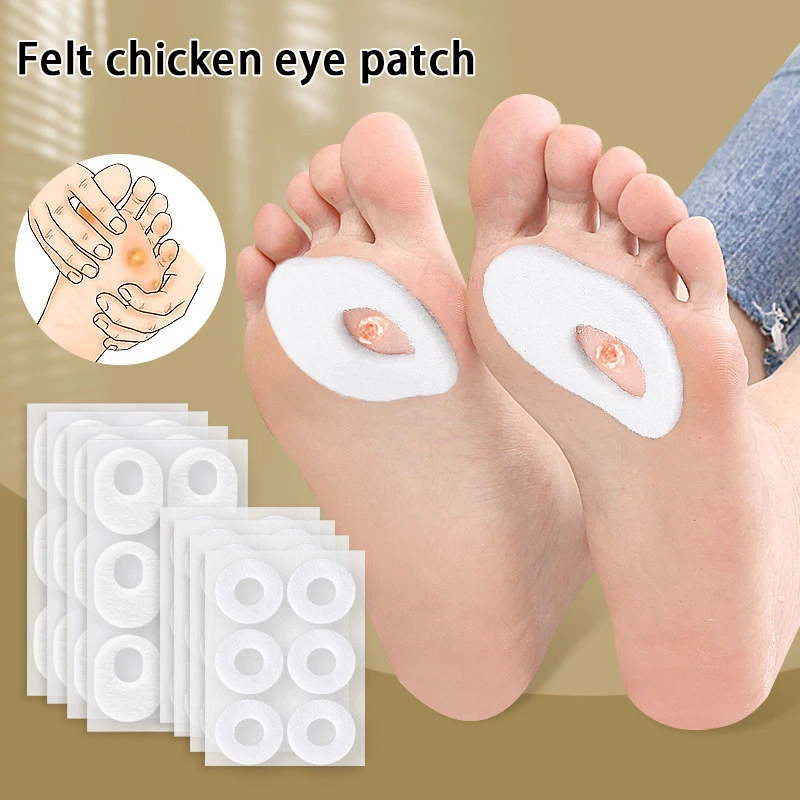

6 Pcs/Sheet Foot Corn Protectors Pads Foam Round Oval Self Adhesive Cushions Soft Heel Pad Toe Corn Callus Protectors Pads