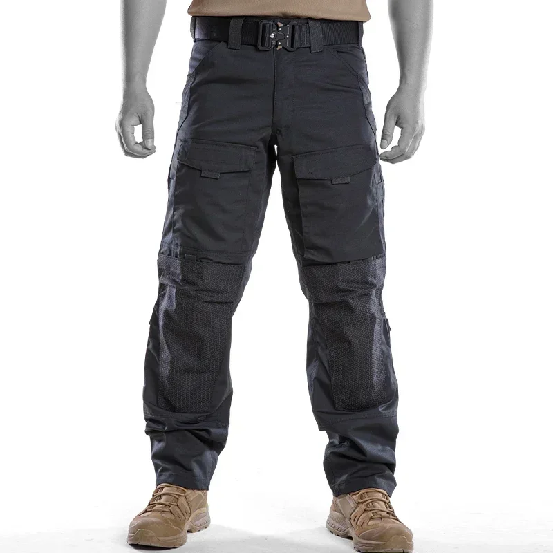 Men Tactical Pants Quick Drying Multi-Pocket Cargo Pants Military Tactical Men Trouser Wear-Resistant Work Waterproof Pant Loose