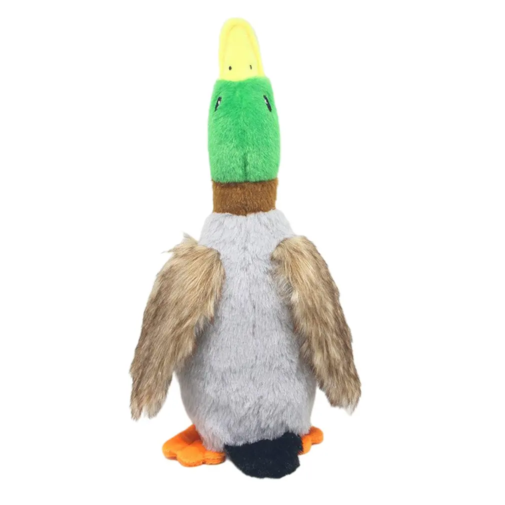 Plush Toy For Dogs Fluffy With Sound When Squeezed Cleaning Tooth Chewing Rope Sounding Duck Or Carrot | Дом и сад