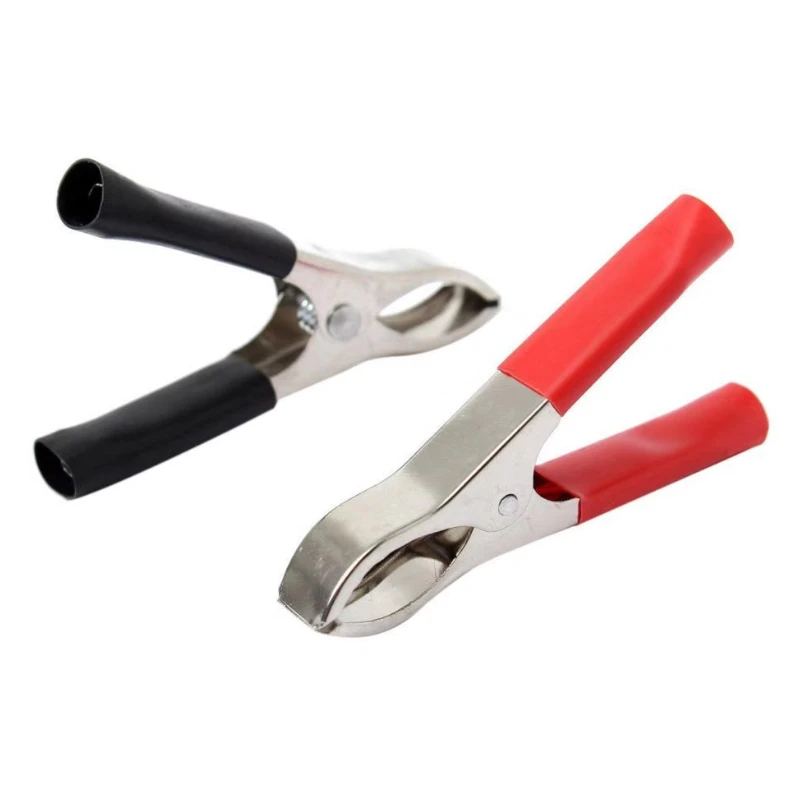 30A Electrical Alligator Clips car Battery Clamps For Car Test Probe Crocodile Clip Connector Electrical DIY Tools 70mm Length