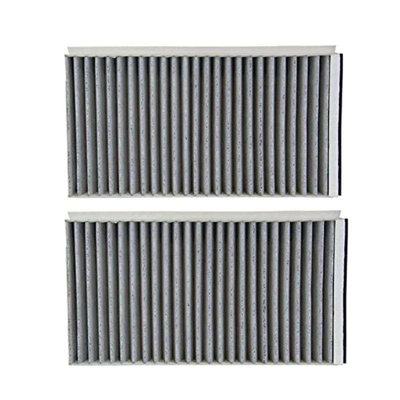 2Pcs Cabin Air Filter Activated Charcoal 64319171858 64316935823 for 2007-2010 BMW 5 6 E60 E61 E63 E64 520D 523I 525I 530D 535D air filters car filter