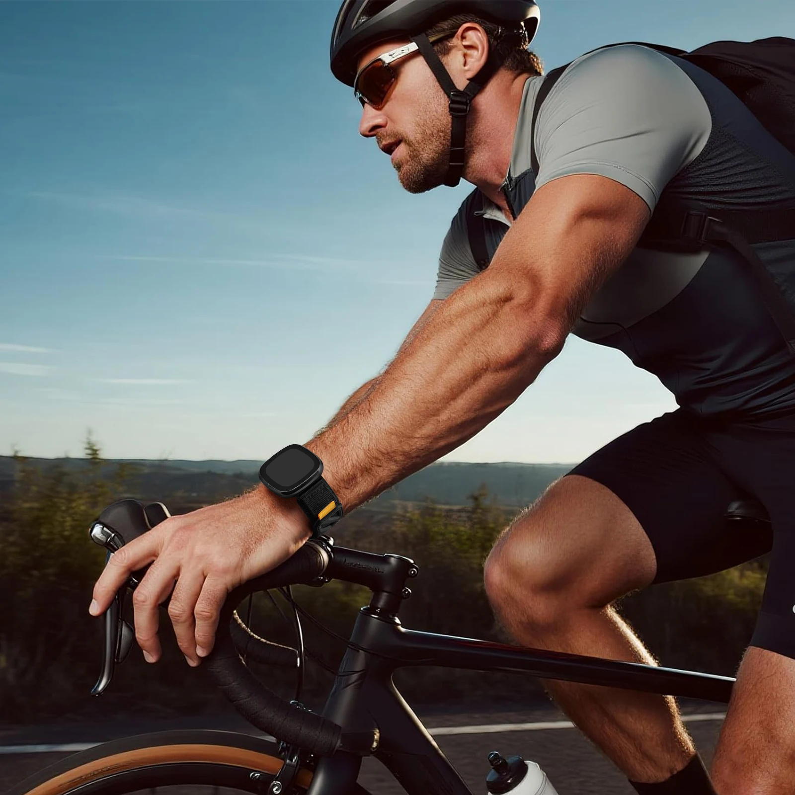 Men's Woven Nylon Magnetic Buckle Band in Nylon Strap Material