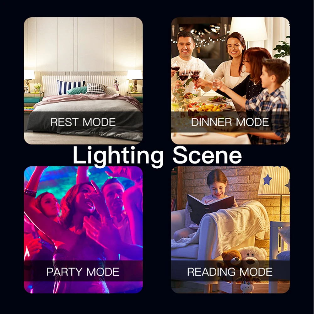 MOES Tuya ZigBee GU10 WIFI Smart LED Bulbs RGB C+W White Dimmable Lamps Smart Life APP Control Light Bulbs Voice Alexa/Google 3