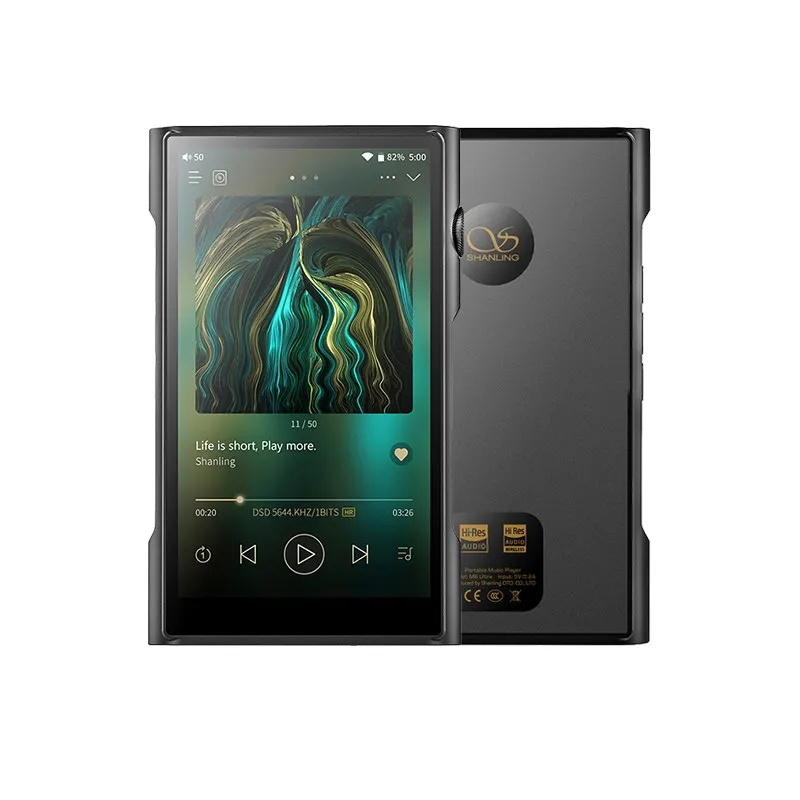 Shanling M6 Ultra MQA Lossless Hifi Music Player,Android Bluetooth MP3,DAC  AK4493SE*4,2*3.5mm+4.4mm Output,DSD512 768khz,1080P