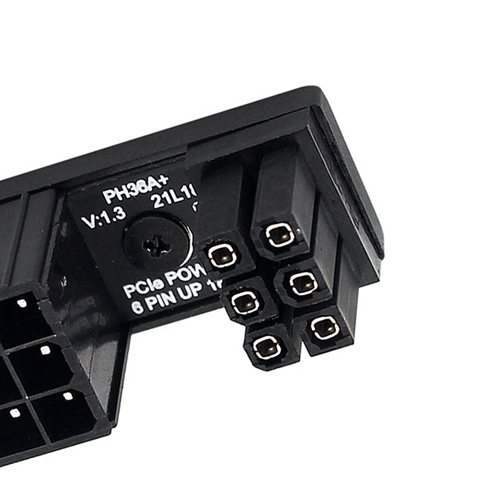 GPU Power Connector Adapter 8 Pin 6 Pin 180 Degree