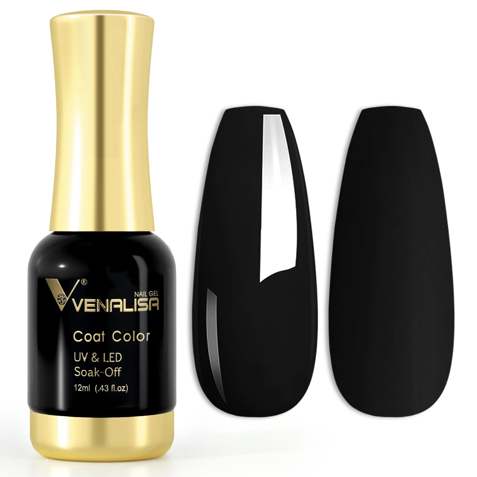 Venalisa 12ml Tempered Top Coat Bright Effect LongWear Color Natural Pink Nude Nail Gel Polish High Quality Platinum Gel Varnish 4