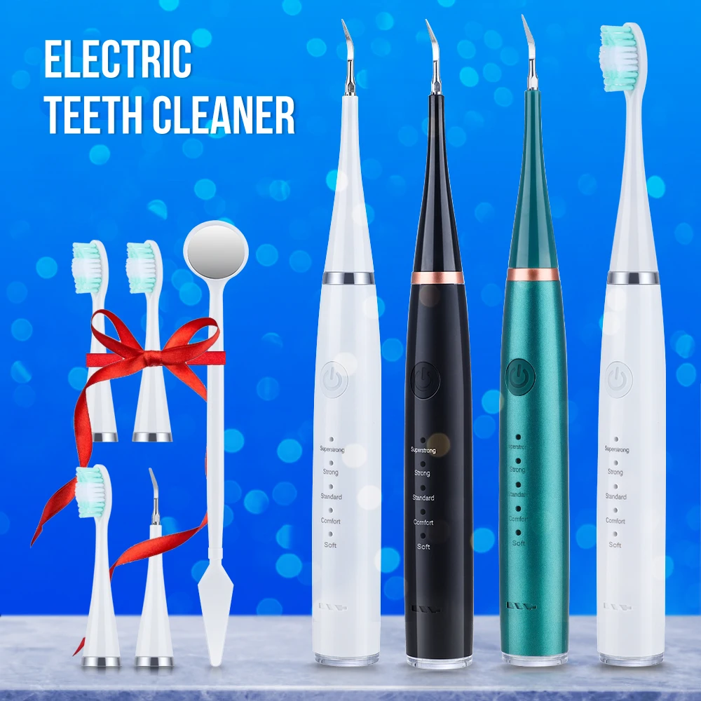 Sonic Toothbrush Electric Tooth Brush Tartar Eliminator Scraper Cleaner Dental Scaler Calculus Stone Remover USB Rechargeable 3