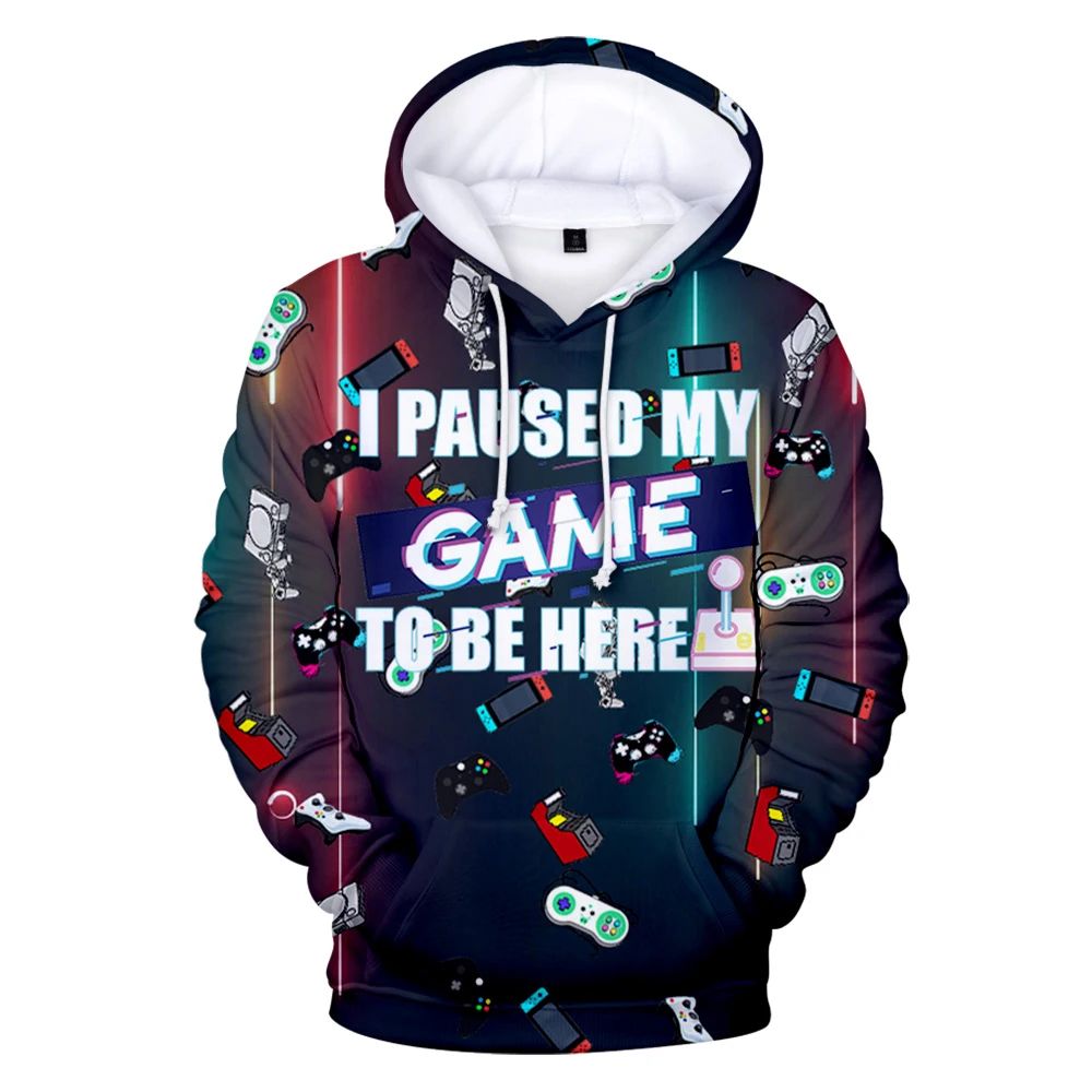 New Classic I Paused My Game To Be 3D Print Felpe Con Cappuccio Felpe Ragazzi/Ragazze Popolare Felpa Adulto Bambino Streetwear Pullover