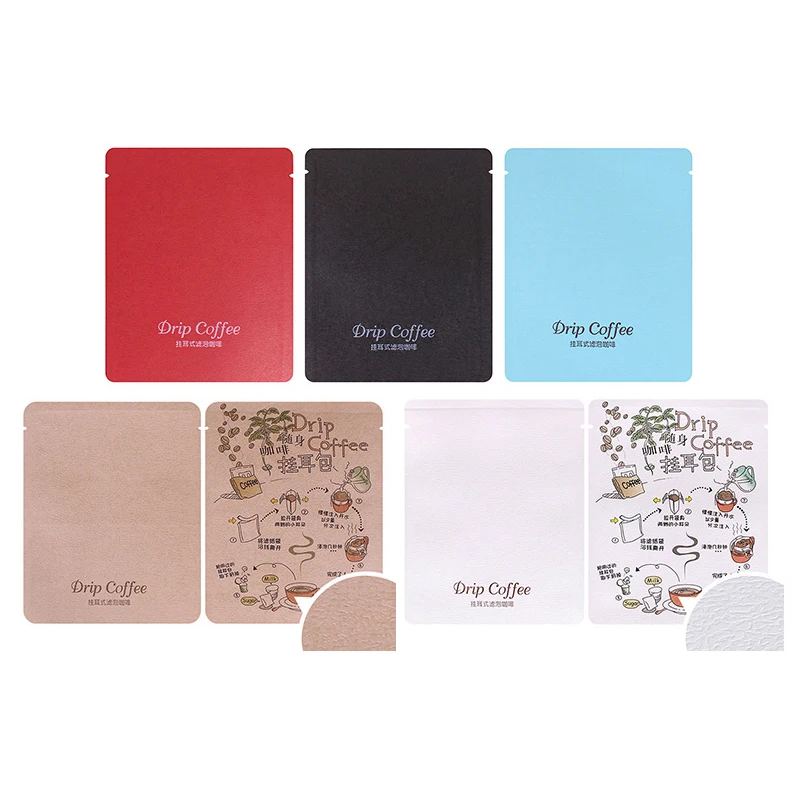Drip Coffee Filter Bag Outside Bag Special Paper Aluminum Foil Embossed Process Drip Coffee Packaging