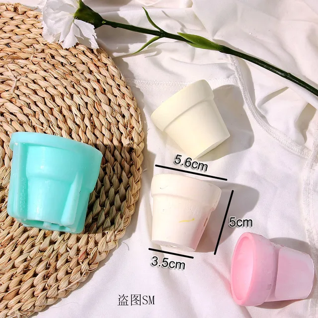 4 Stampi Silicone Per Vasi DIY - Per Resina, Candele E Piante Grasse