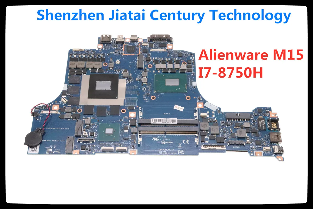 Per Dell Alienware M15 Scheda Madre Originale Scheda Madre Muslimlaptop I7-8750H Rtx2060-6Gb