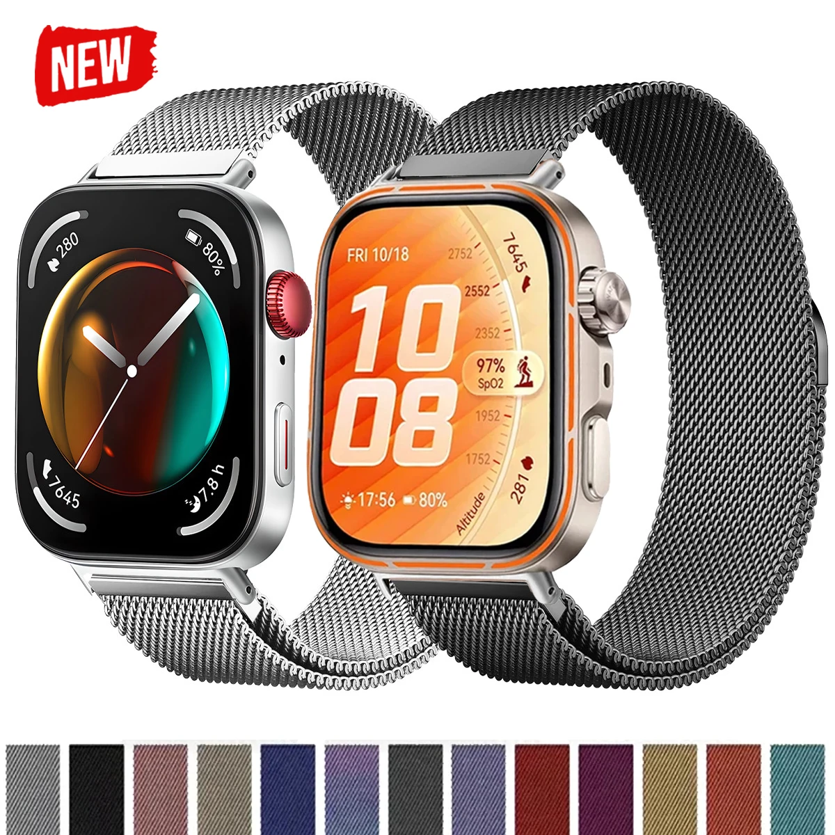 Milanese Loop Metal Magnetic Bracelet Strap