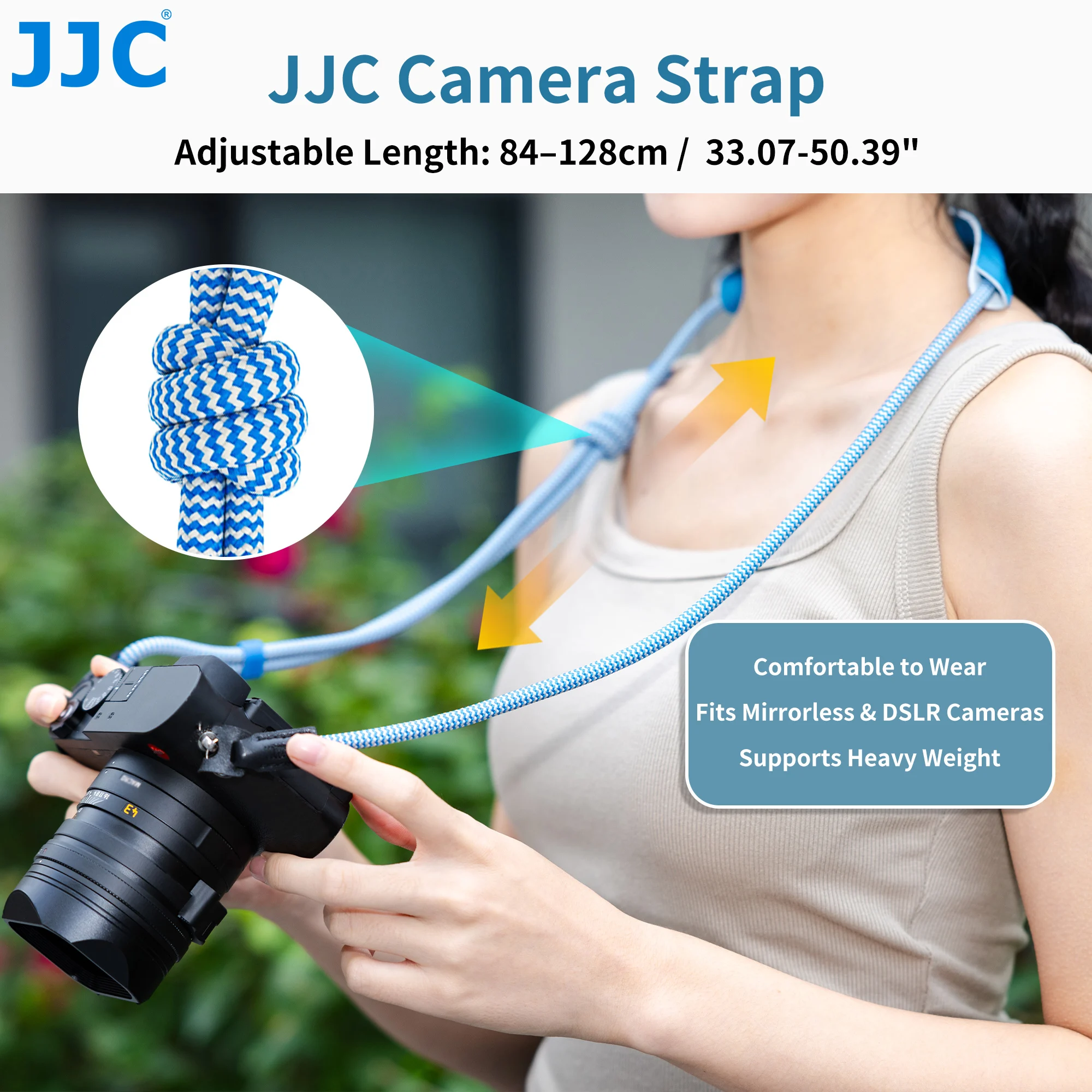 JJC 빈티지 브레이디드 로프 카메라 숄더 스트랩 후지필름 X-T30 III II XT50 XT-5 X-T4 X-T3 XE5 X100VI X100F  A7 V A7V A7M5용
