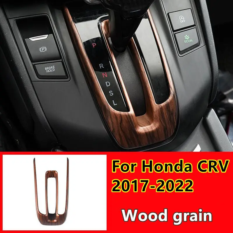 

АБС-пластик, зернистость древесины, цвет Φ, подходит для Honda CRV панельная Накладка для коробки передач 2017 2018 2019 2020 2021