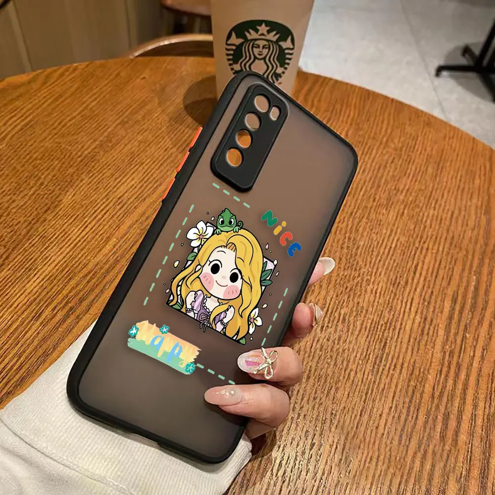 Funda mate para Huawei NOVA Y70 10 9 8SE 8 7SE 7I 7 6 5I 5 4 3I 4G 5G Funda Coque Capa Funda carcasa dibujos animados Anime Blancanieves