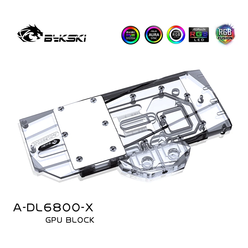 Blocco Di Raffreddamento Ad Acqua Gpu Bykski Per Data Radeon Rx 6800 Seriale, Dispositivo Di Raffreddamento Del Liquido Della Scheda Grafica, A-Dl6800