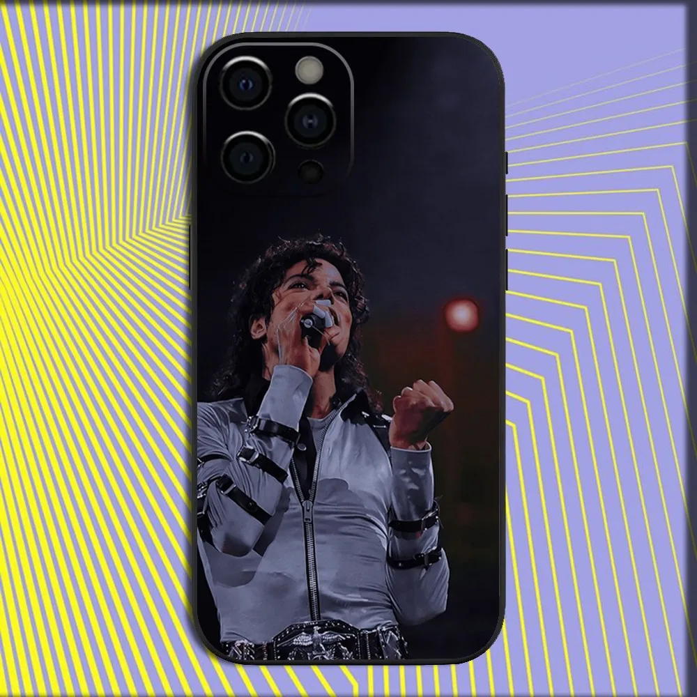 Michael Jackson Tribute Soft Black Phone Case Cover