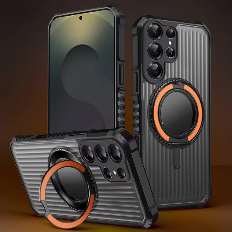 Magnetic 360 Ring Stand Shockproof Phone Case