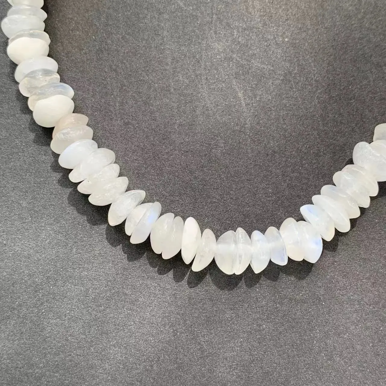 Natural Blue Moonstone Choker Necklace Quartz Crystal Gemstone Women High Quality Jewelry Design Handmade