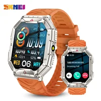 SKMEI Woman Heart Rate Monitor Bluetooth Call Play small games Smart Watch for android ios 650mAh TFT Smartwatch 3ATM Waterproof