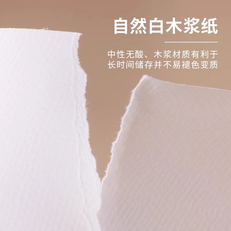 20PCS BAOHONG Watercolor Paper 8K/A3/A4/A5/16K 300g 230g 180g Cold Press / Rough School Supplies Aquarela Student Grade Paper 4
