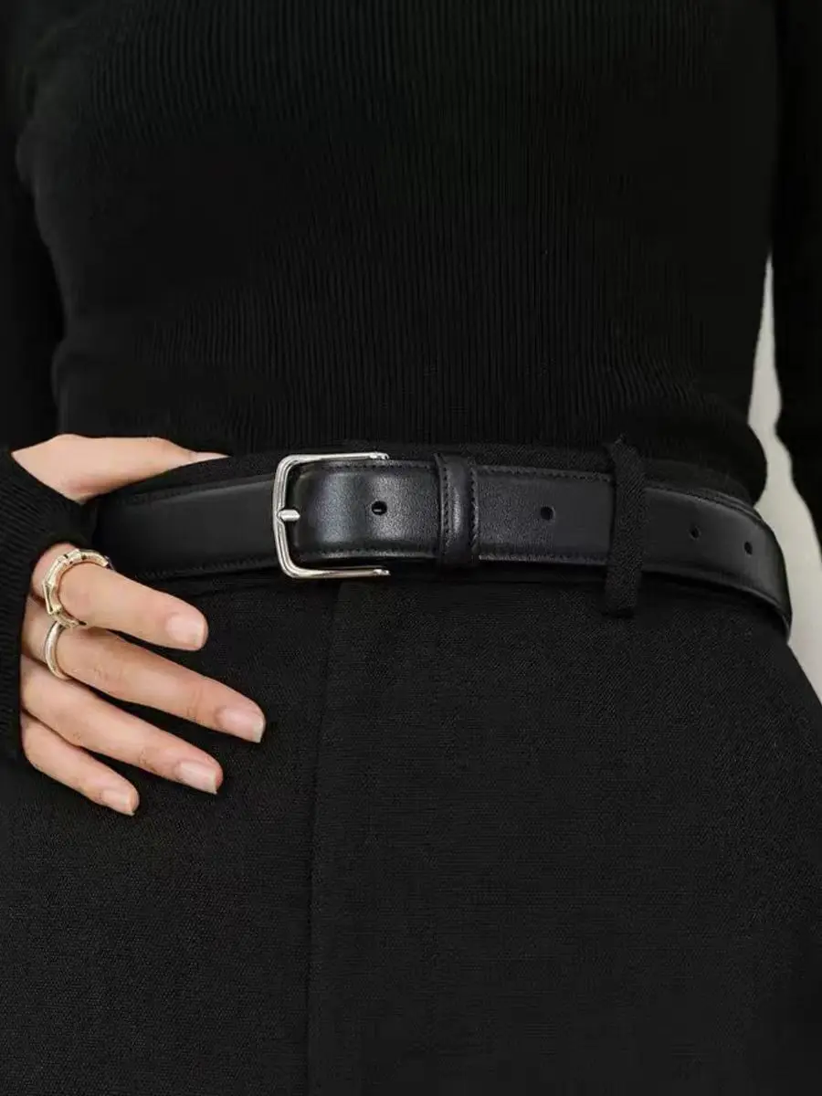 여성용 진짜 가죽 벨트, 심플한 허리 벨트, 청바지 장식, Cummerbund 럭셔리, 최고 품질 패션, 3cm