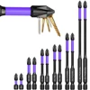 Magnetic Impact Phillips Bit Anti-Slip Long Screwdriver Bit Set Hex Shank Cross Impact Driver Bit for Power Drilling