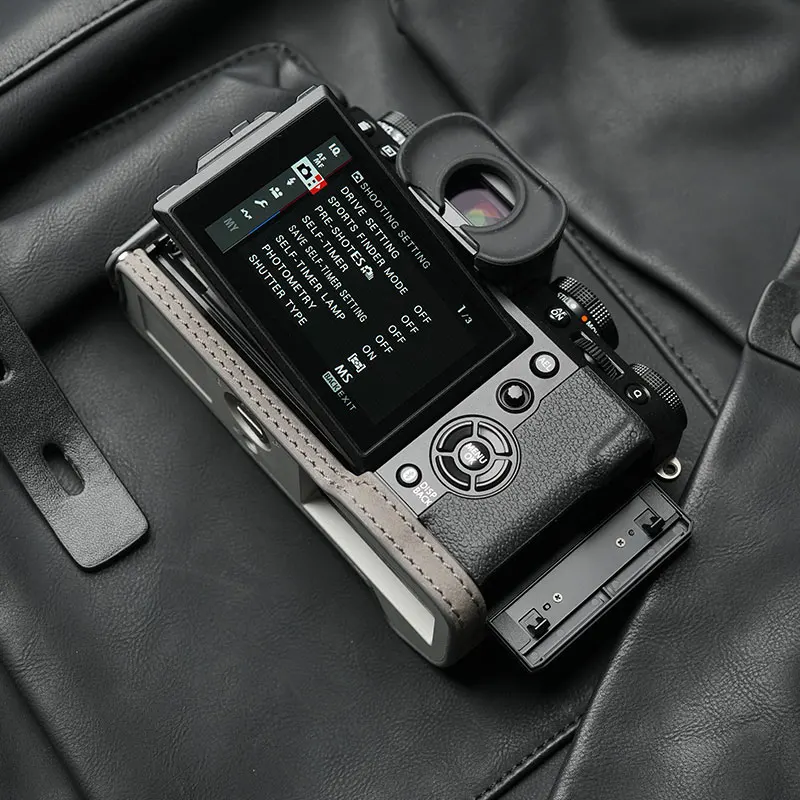 Leather Case Camera Bag For Fuji Xt4 Fujifilm X T4 Leather Camera Case  Kaza-deluxe